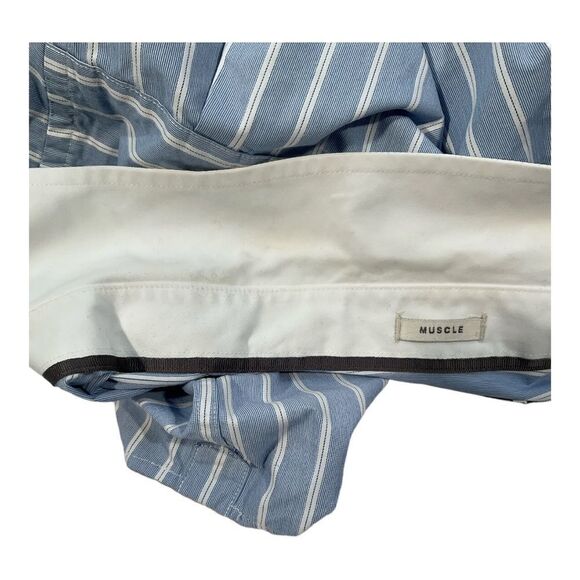 Abercrombie & Fitch Long Sleeve Button Up Men’s Sz S Striped Collared Muscle Fit - Picture 6 of 13